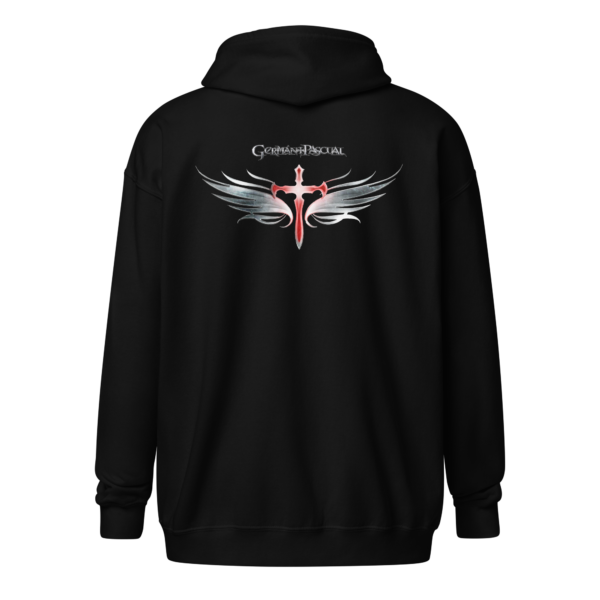 Germán Pascual - Cross & Wings (Unisex heavy blend zip hoodie) - Image 3